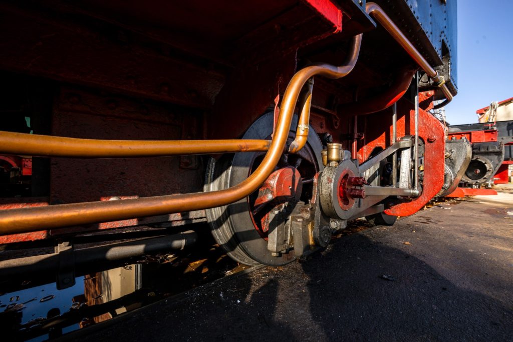 Tren minero del Parque Temático de la Minería y el Ferrocarril de Utrillas. Teruel 2019