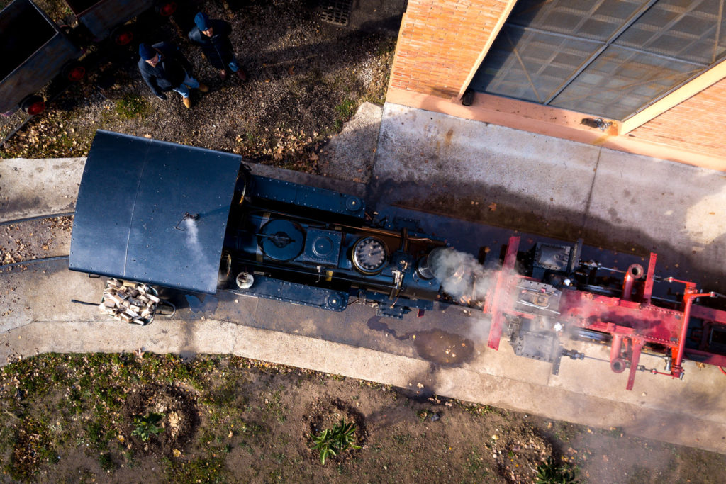 Tren minero del Parque Temático de la Minería y el Ferrocarril de Utrillas. Teruel 2019