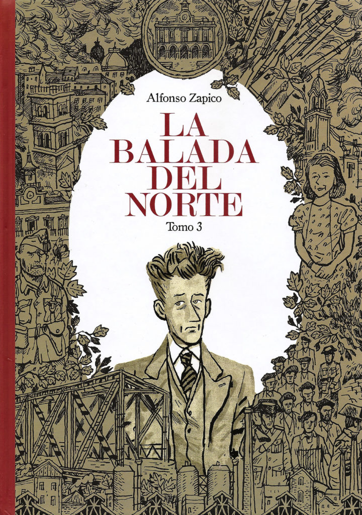 Portada del libro La Balada del Norte. Tomo 3, de Alfonso Zapico. Bilbao. 2019.