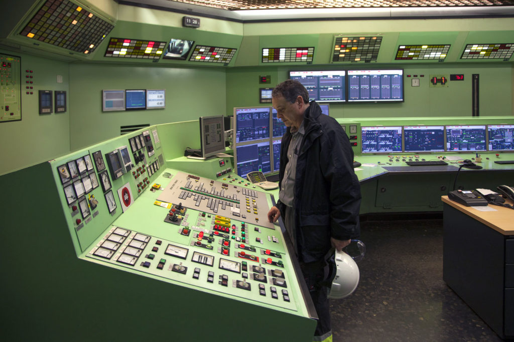 Sala de control de la Central Térmica de Aboño. EDP. Carreño. Asturias 2019