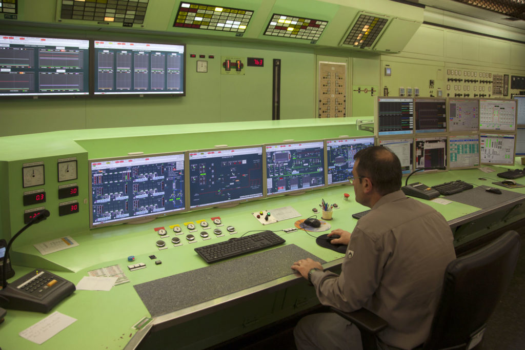 Sala de control de la Central Térmica de Aboño. EDP. Carreño. Asturias 2019