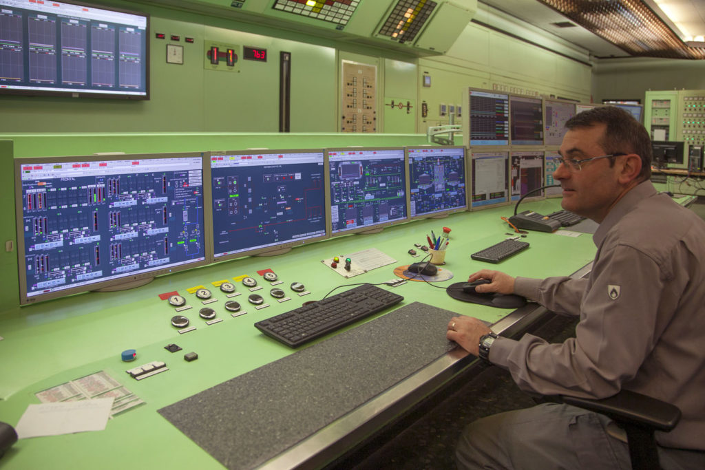 Sala de control de la Central Térmica de Aboño. EDP. Carreño. Asturias 2019