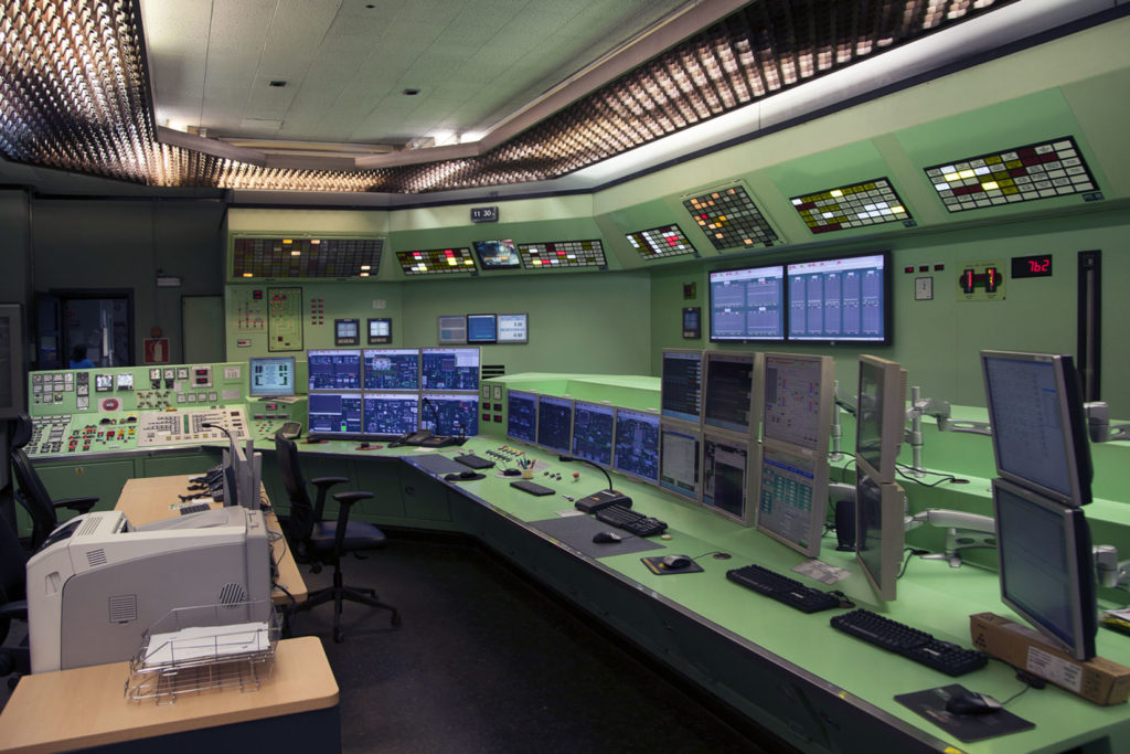 Sala de control de la Central Térmica de Aboño. EDP. Carreño. Asturias 2019