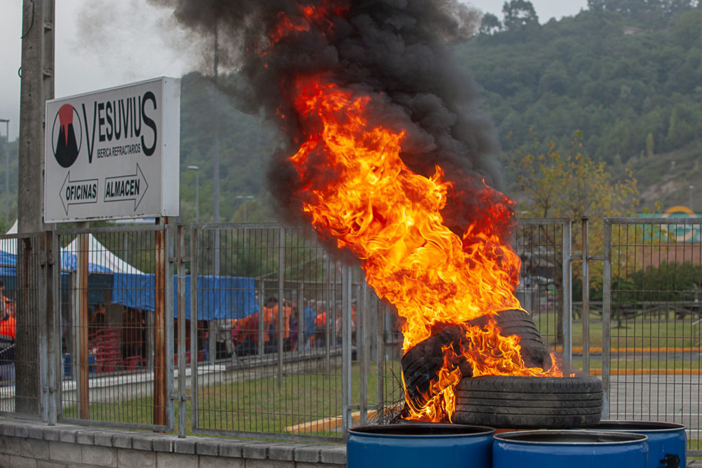 Marcha a pie desde la Factoria de Vesuvius al ayto de Langreo. Asturias 2019