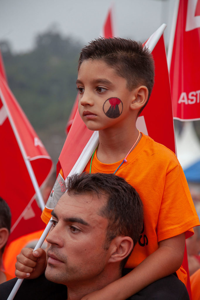 Marcha a pie desde la Factoria de Vesuvius al ayto de Langreo. Asturias 2019