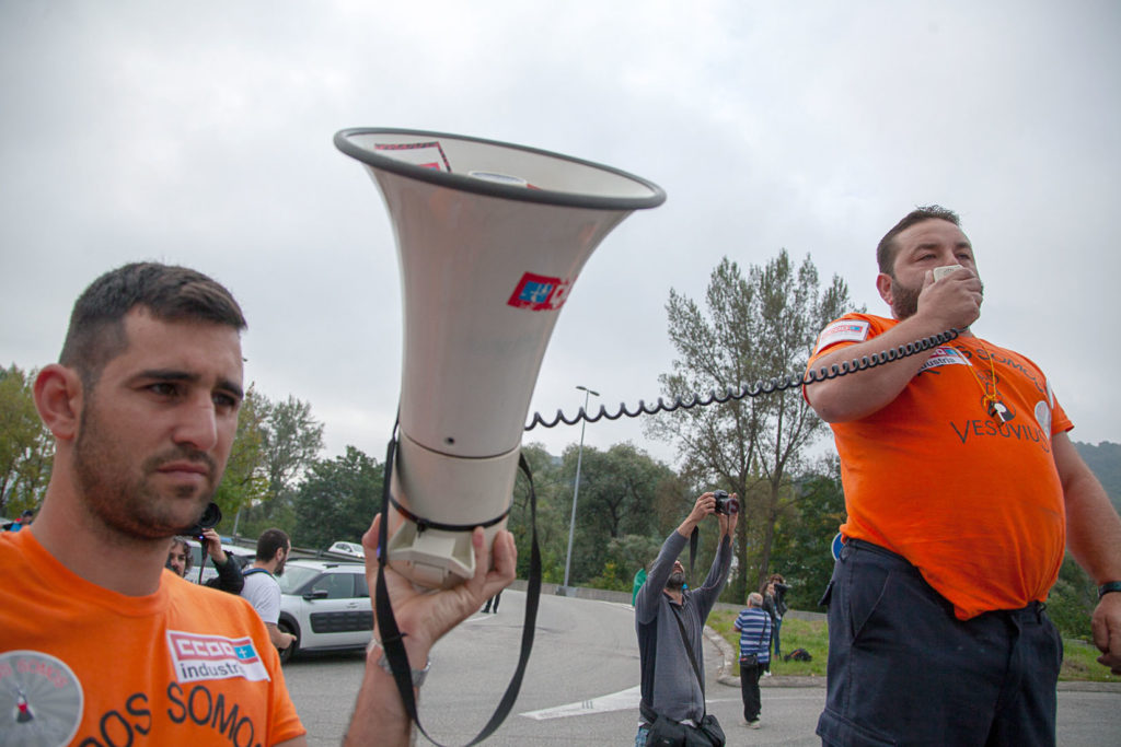 Marcha a pie desde la Factoria de Vesuvius al ayto de Langreo. Asturias 2019