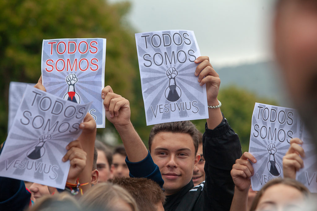 Marcha a pie desde la Factoria de Vesuvius al ayto de Langreo. Asturias 2019