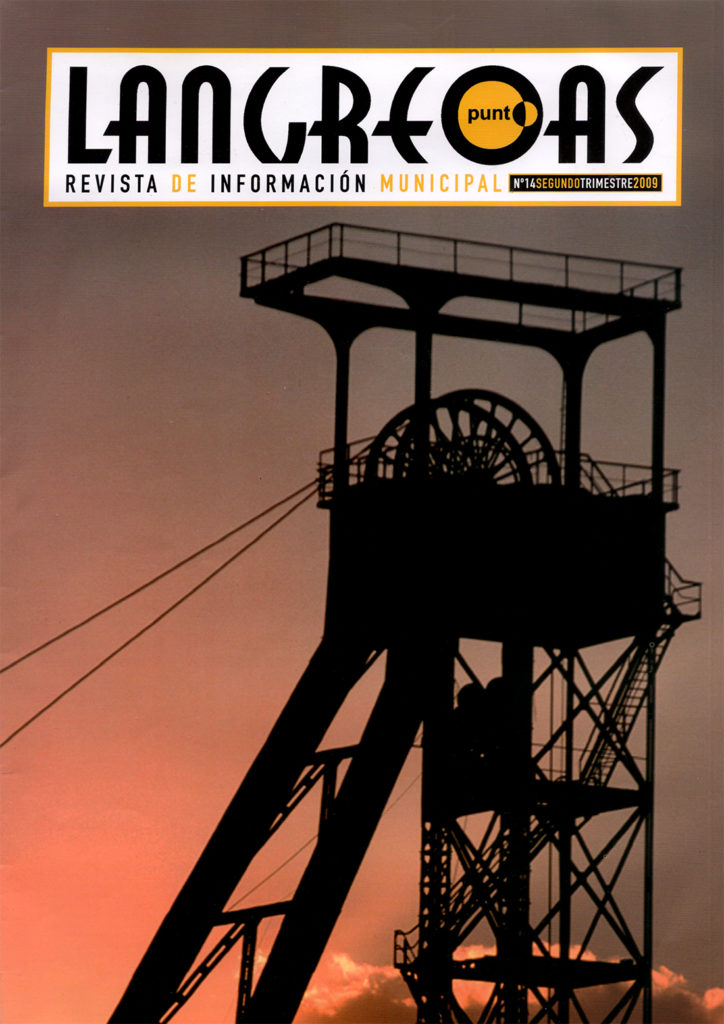 Portada de la Revista Langreo.as. nº 14. Segundo trimestre. Langreo. Asturias 2009