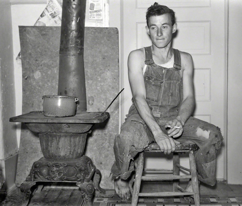 Joven granjero de Jefferson County. Kansas. EEUU. 1938