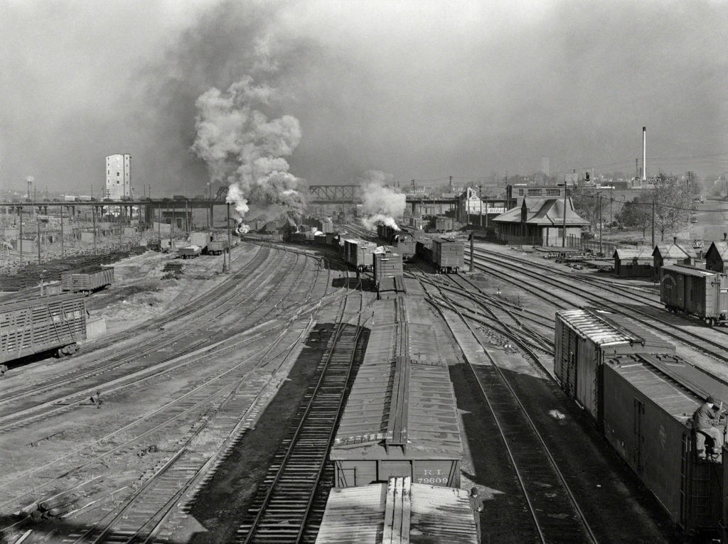 Estacion del ferrocarril. Omaha, Nebraska. EEUU. 1938