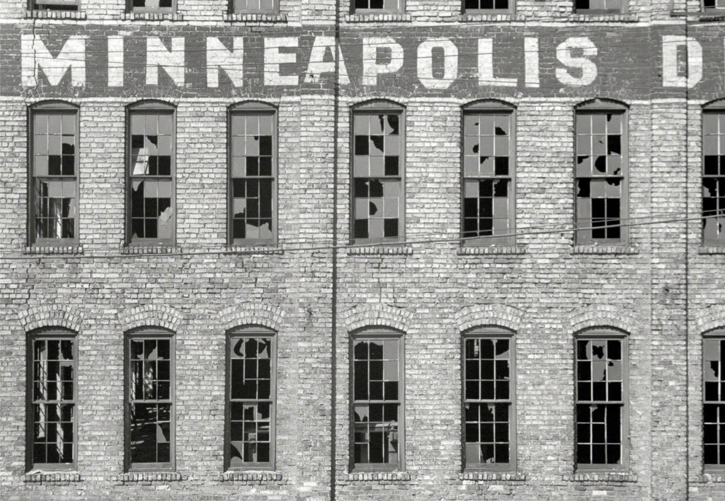 Fábrica abandonada, Minneapolis, Minnesota. EEUU. 1939