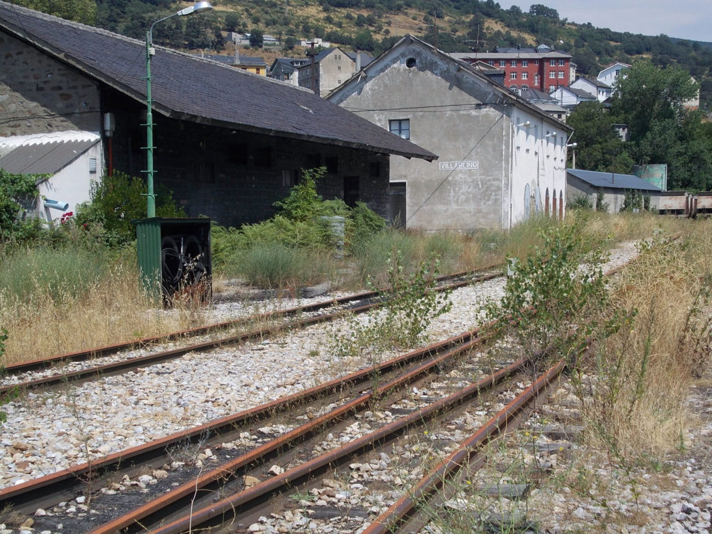 Antiguos linea de el ferrocarril de la MSP. Ponferrada – Villablino. Villablino. León 2017