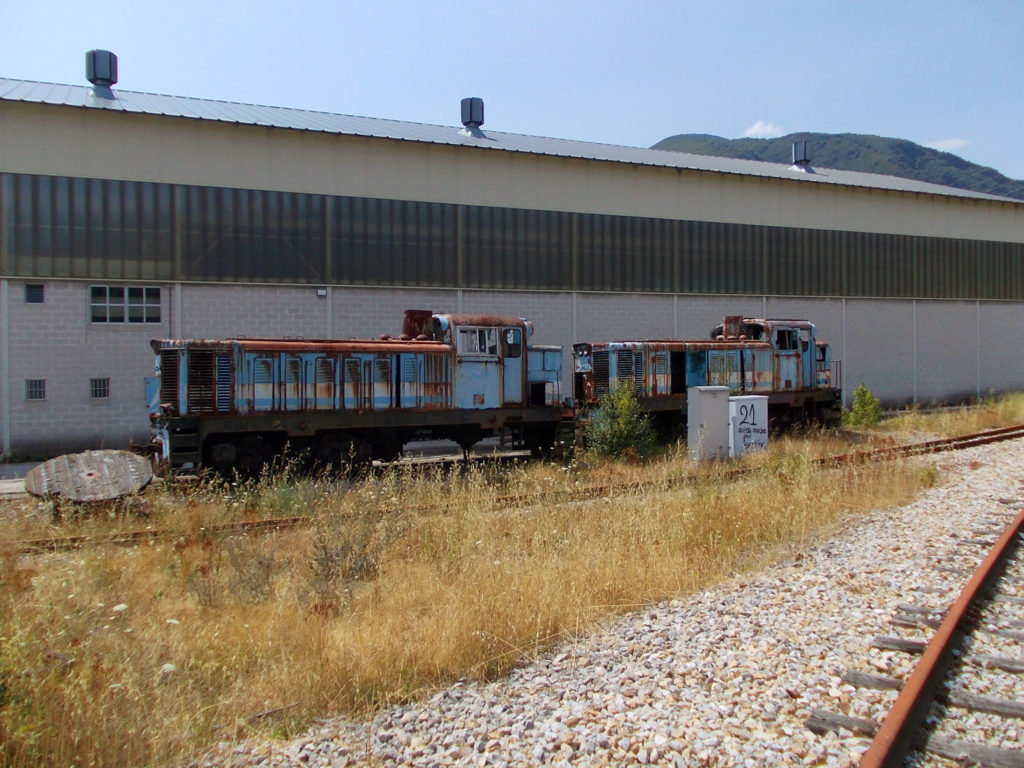 Antiguos talleres del ferrocarril de la MSP. Ponferrada – Villablino. Villablino. León 2017