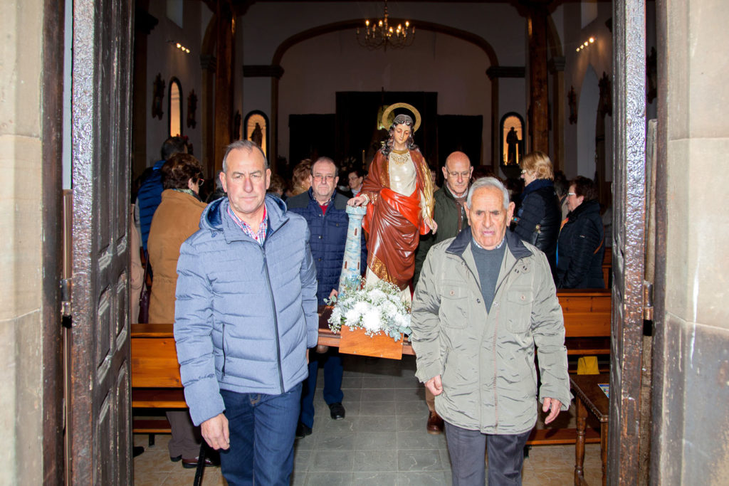 Procesión de Santa Bárbara. Cocañin. San Martín del Rey del Aurelio. Asturias 2017
