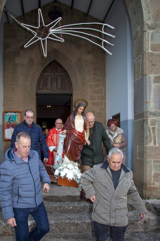 Procesión de Santa Bárbara. Cocañin. San Martín del Rey del Aurelio. Asturias 2017