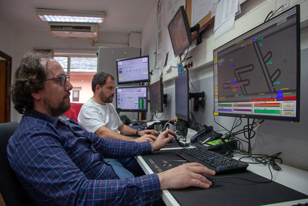 Sala de control del Pozo Nicolasa. Mieres. Asturias 2020