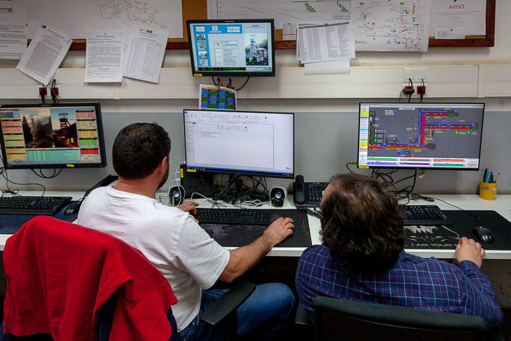 Sala de control del Pozo Nicolasa. Mieres. Asturias 2020