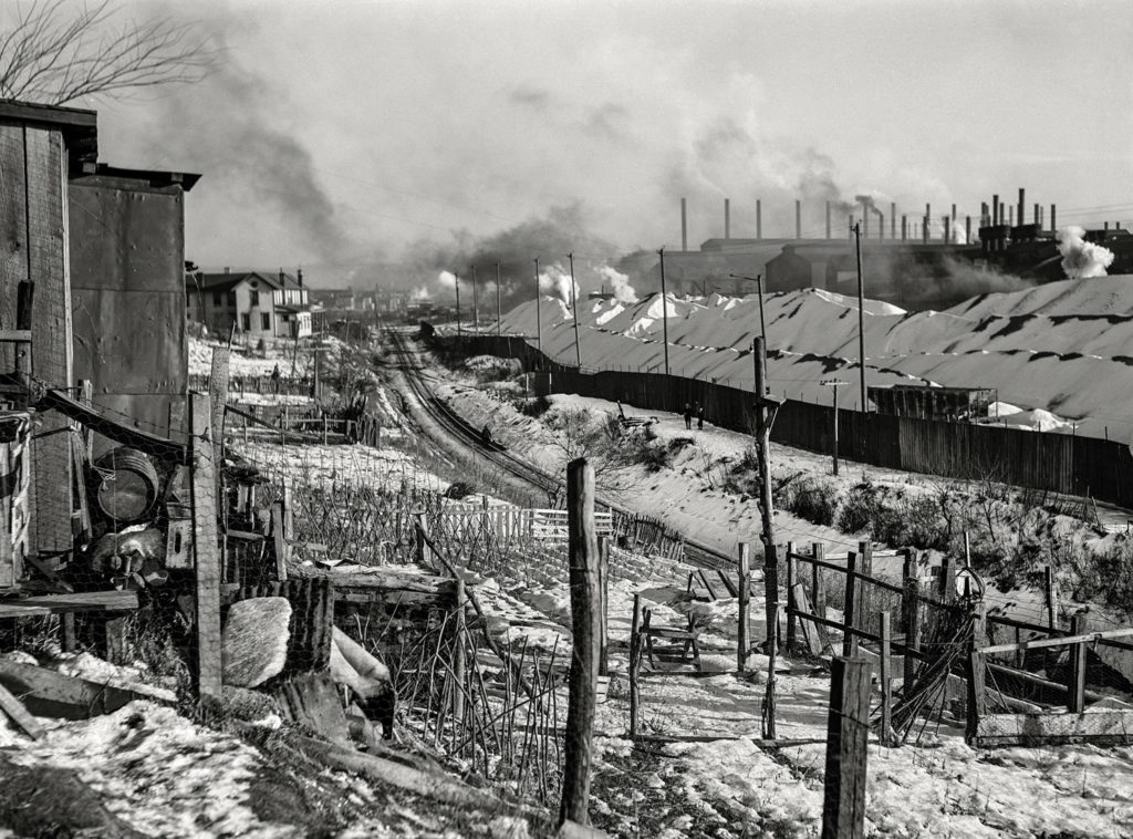 Zona industrial. Midland, Pennsylvania. EEUU. 1941