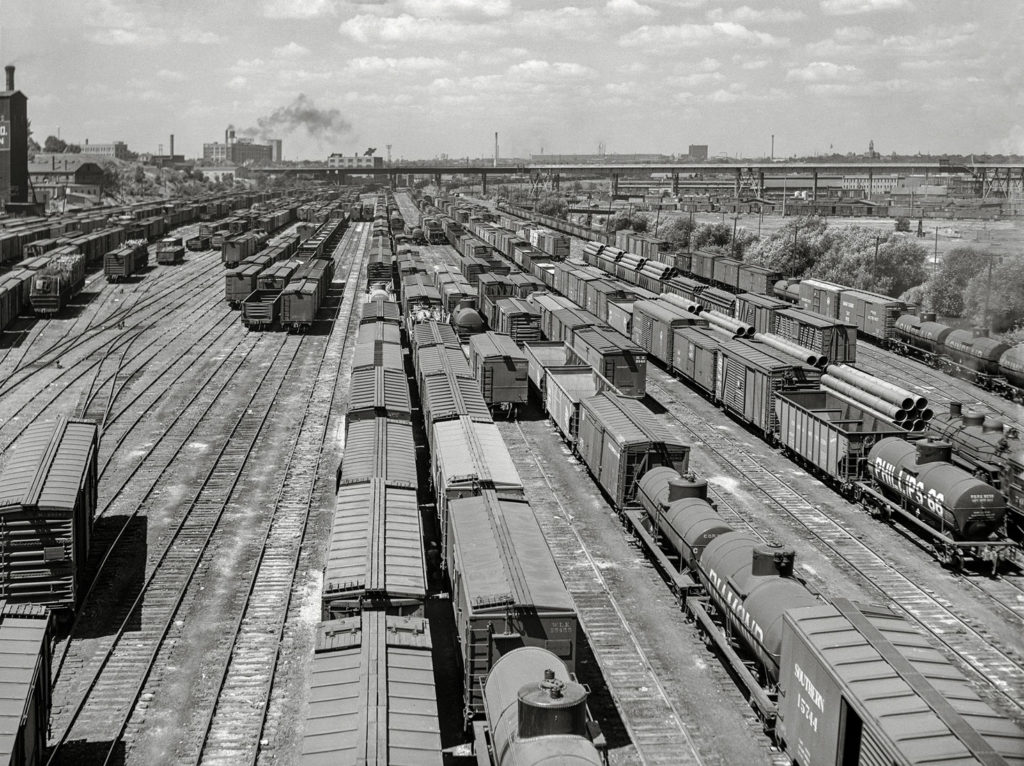 Nudo ferroviario. Milwaukee, Wisconsin. EEUU. 1941