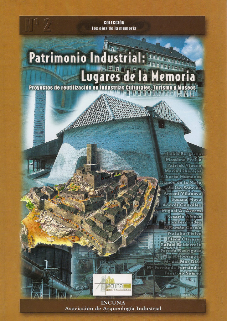 Portada del libro Patrimonio Industrial: Lugares de la Memoria, de varios autores. Gijón, Asturias. 2002