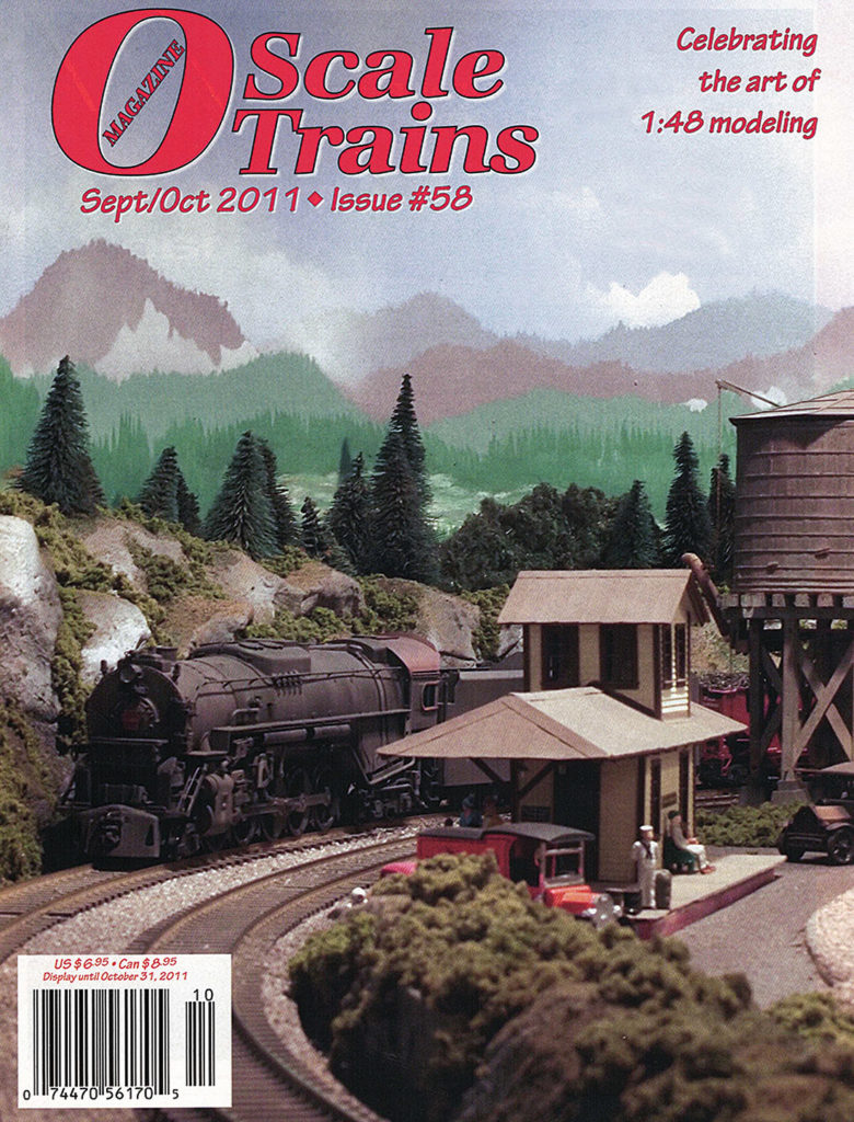 Portada de la revista 0 Scale Trains Magazine. Número 58. Septiembre-Octubre de 2011