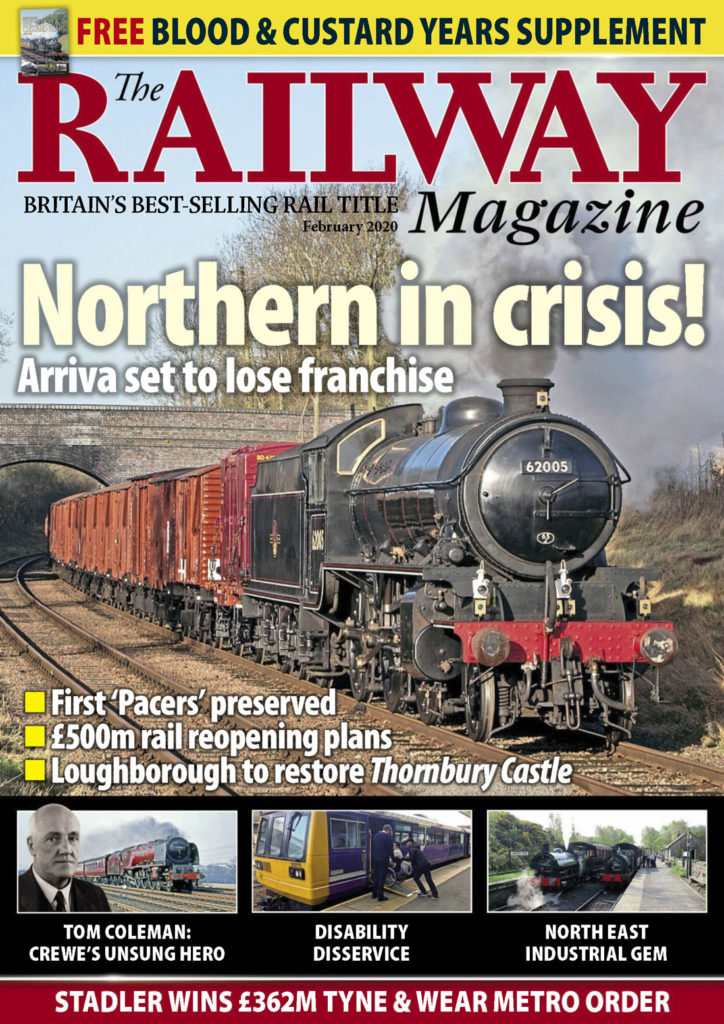Portada de la revista The Railway Magazine de Febrero 2020
