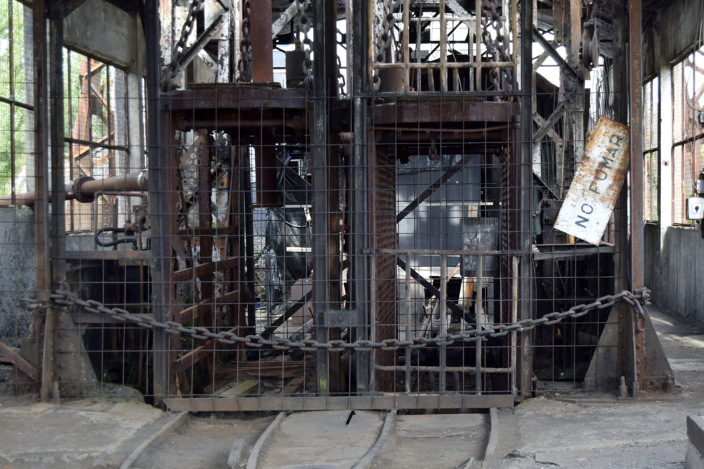 Embarque de las instalaciones cerradas del Pozo Julia. Fabero. León 2018