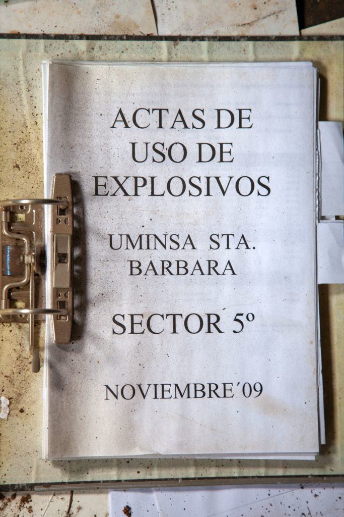 Actas de uso de explosivos de las intalaciones abandonadas de Antracitras de Brañuelas. Torre del Bierzo. León 2019