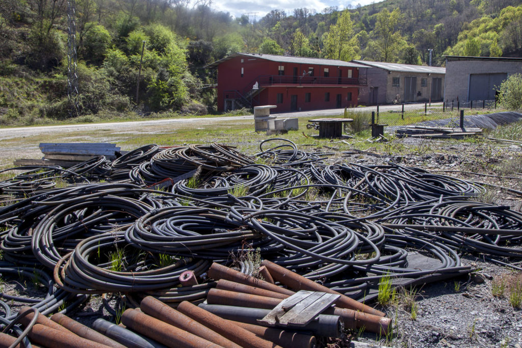Instalaciones cerradas del Lavadero Salgueiro. Grupo Salgeiro, de UMINSA. Torre del Bierzo. León 2019