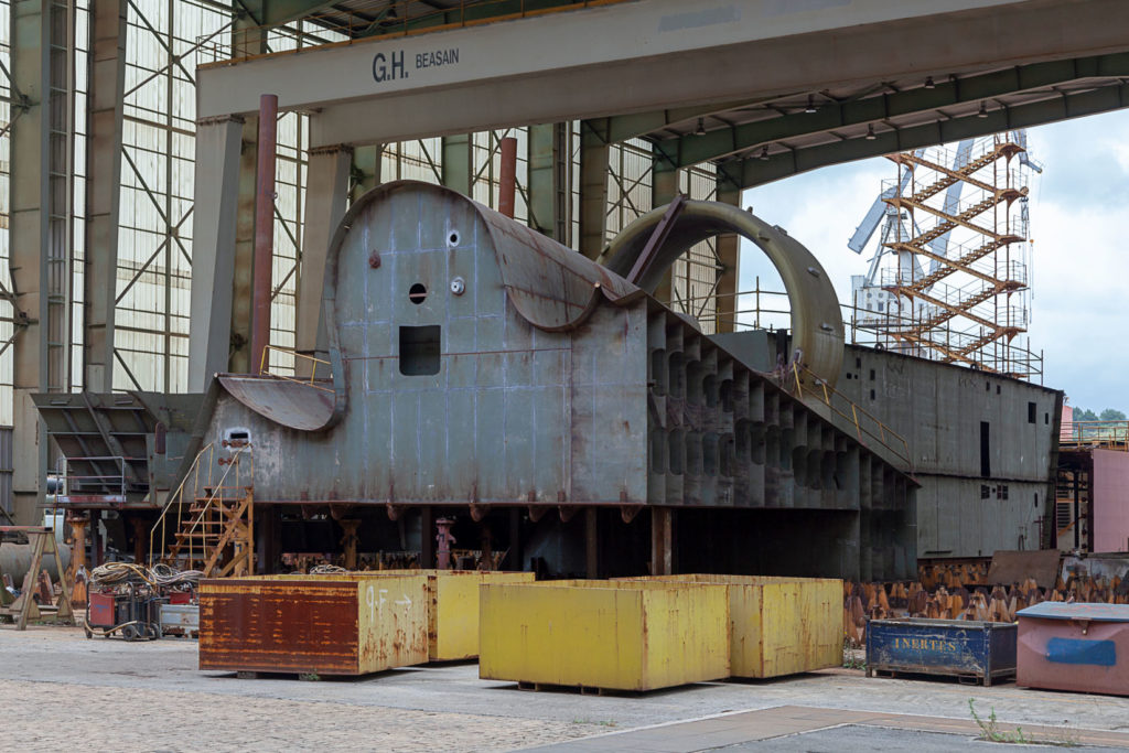 Factoría industrial de Construcciones Navales del Norte. La Naval. Sestao. Bizkaia 2019