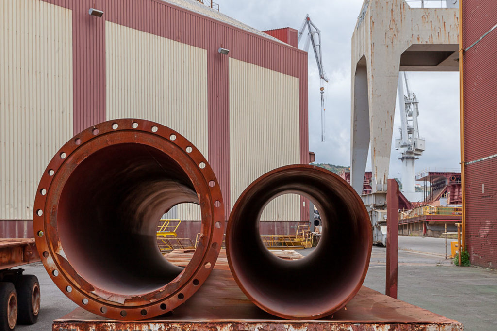 Factoría industrial de Construcciones Navales del Norte. La Naval. Sestao. Bizkaia 2019