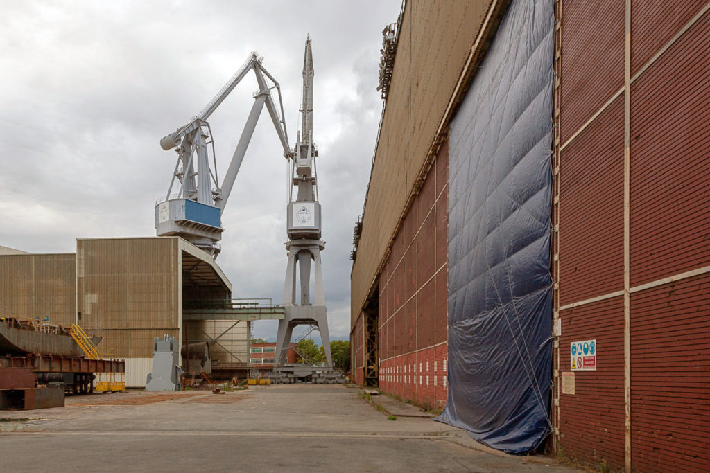 Factoría industrial de Construcciones Navales del Norte. La Naval. Sestao. Bizkaia 2019