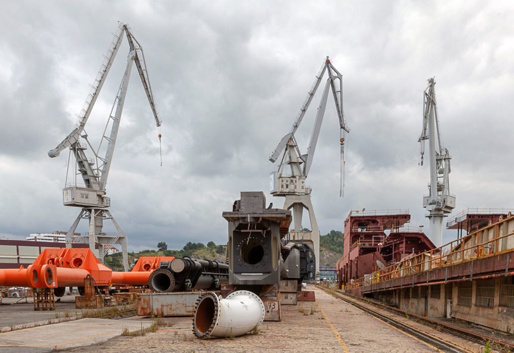 Factoría industrial de Construcciones Navales del Norte. La Naval. Sestao. Bizkaia 2019