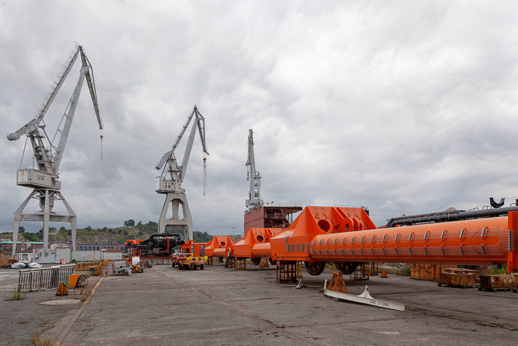 Factoría industrial de Construcciones Navales del Norte. La Naval. Sestao. Bizkaia 2019
