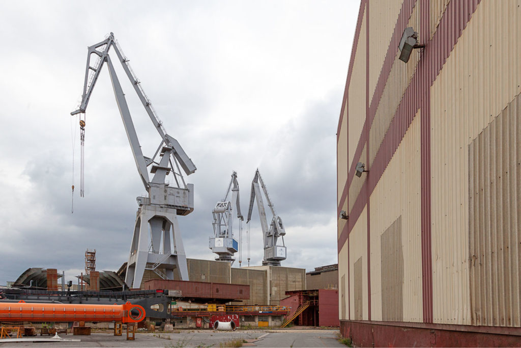 Factoría industrial de Construcciones Navales del Norte. La Naval. Sestao. Bizkaia 2019