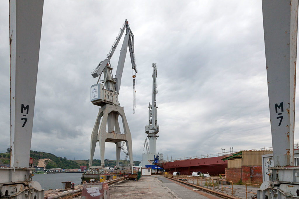 Factoría industrial de Construcciones Navales del Norte. La Naval. Sestao. Bizkaia 2019