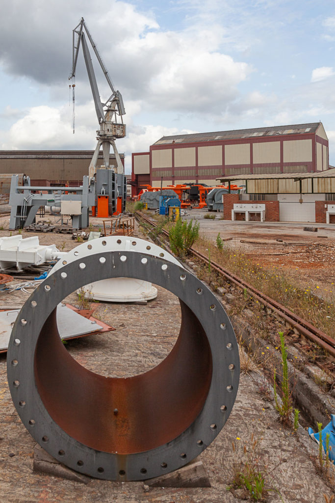 Factoría industrial de Construcciones Navales del Norte. La Naval. Sestao. Bizkaia 2019