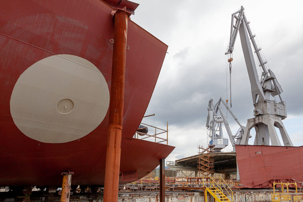 Factoría industrial de Construcciones Navales del Norte. La Naval. Sestao. Bizkaia 2019