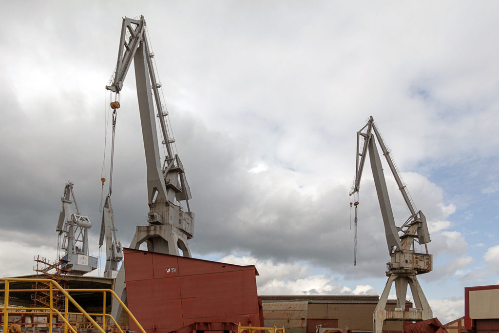Factoría industrial de Construcciones Navales del Norte. La Naval. Sestao. Bizkaia 2019