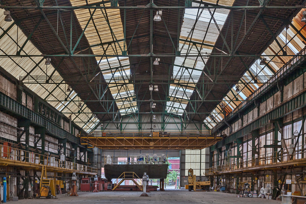 Factoría industrial de Construcciones Navales del Norte. La Naval. Sestao. Bizkaia 2019