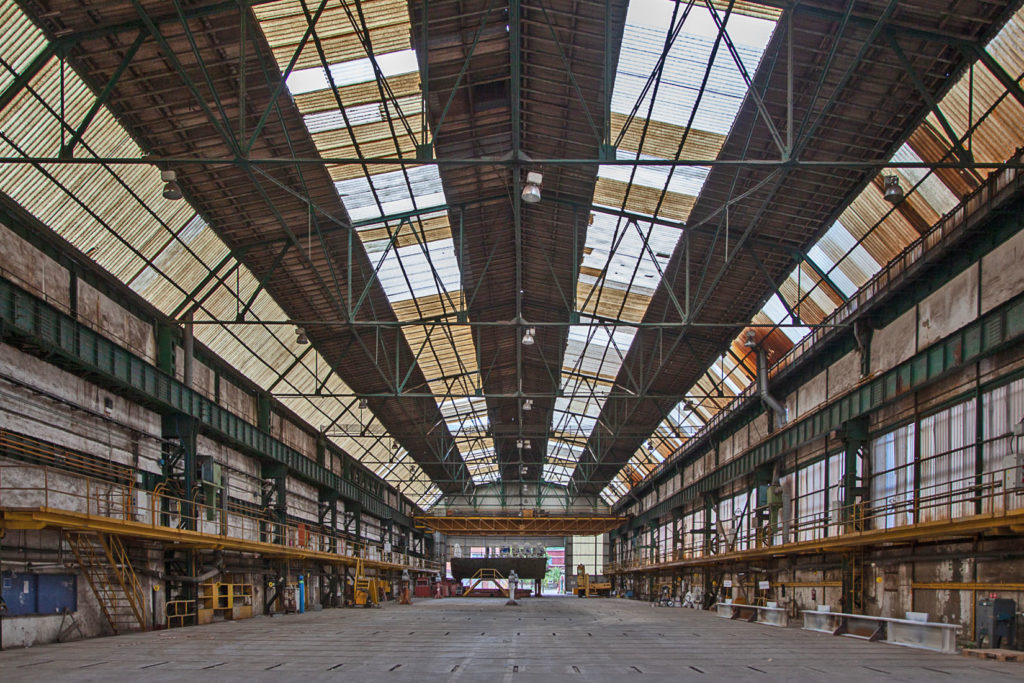 Factoría industrial de Construcciones Navales del Norte. La Naval. Sestao. Bizkaia 2019