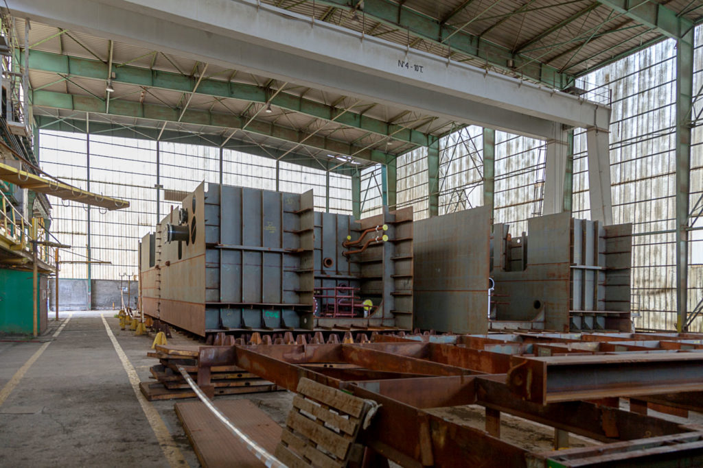 Factoría industrial de Construcciones Navales del Norte. La Naval. Sestao. Bizkaia 2019