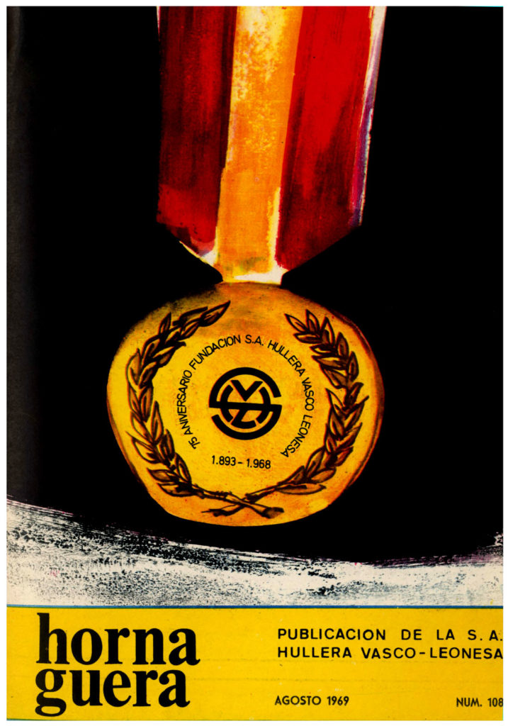 Revista Hornaguera, Nº 108, Agosto de 1969, de Hullera Vasco-Leonesa. 24 Paginas. PDF