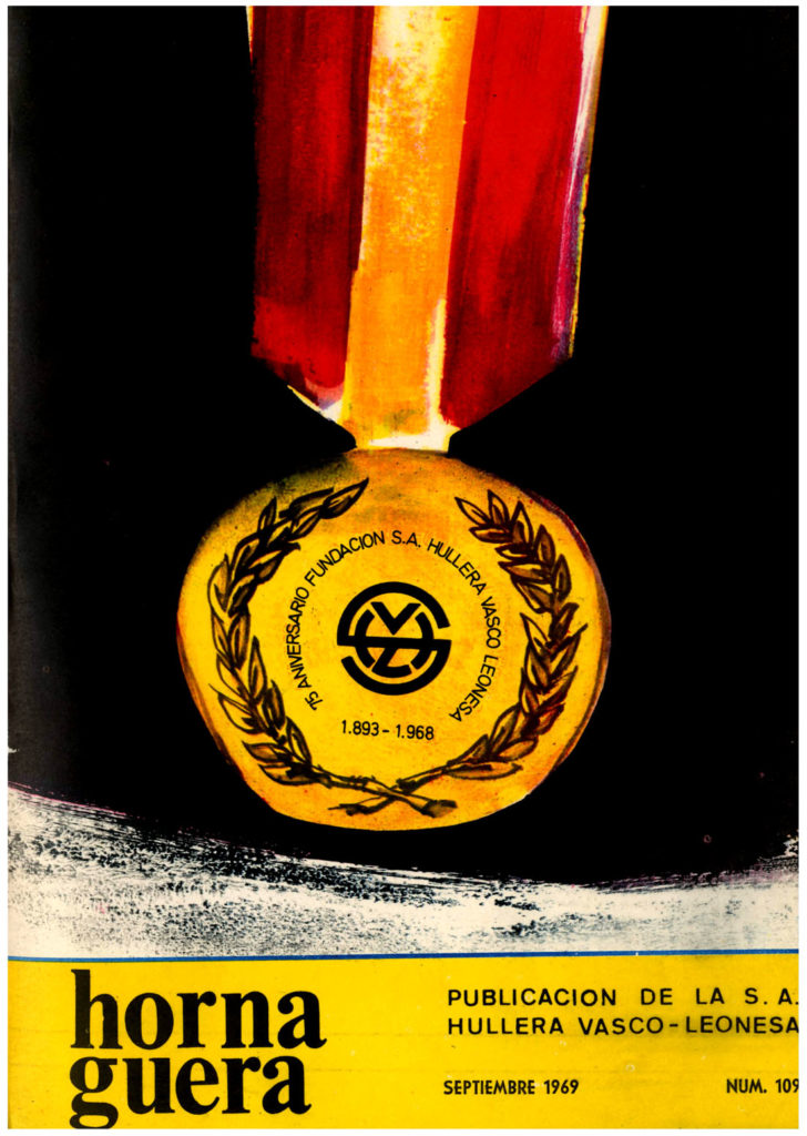 Revista Hornaguera, Nº 109, Septiembre de 1969, de Hullera Vasco-Leonesa. 24 Paginas. PDF
