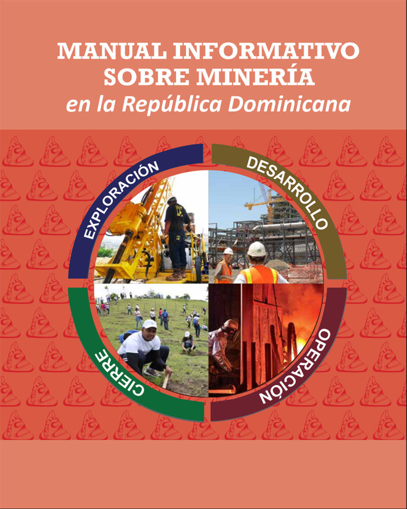 Portada del libro Manual Informativo Sobre Minería en la República Dominicana, del Gobierno de Canadá. República Dominicana, 2015