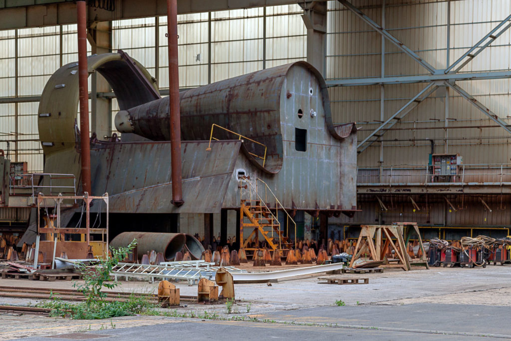 Factoría industrial de Construcciones Navales del Norte. La Naval. Sestao. Bizkaia 2019