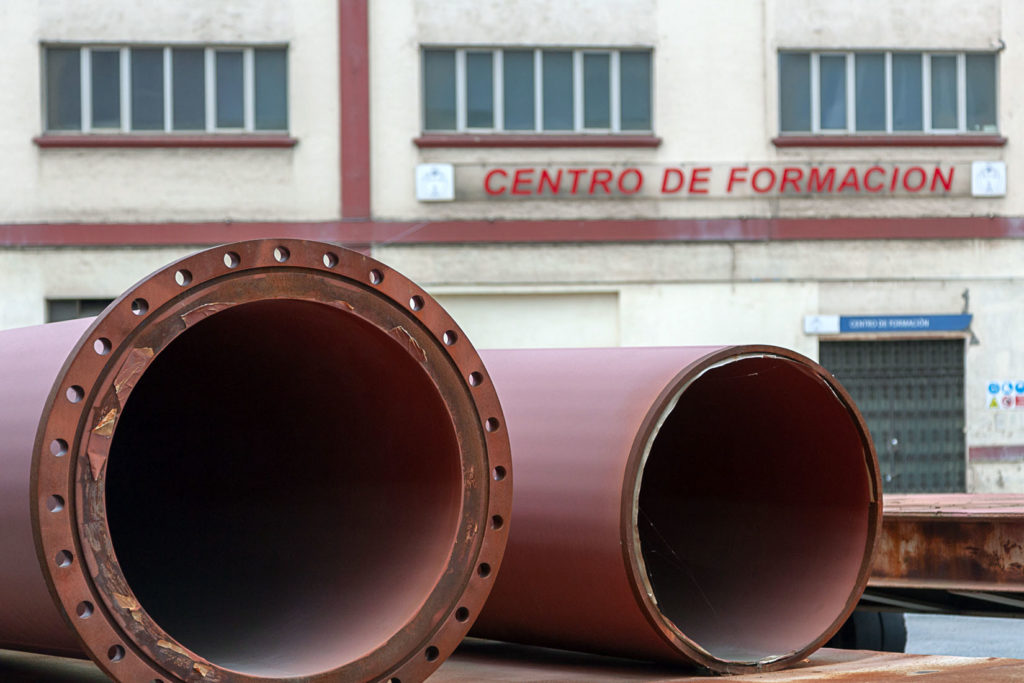 Factoría industrial de Construcciones Navales del Norte. La Naval. Sestao. Bizkaia 2019