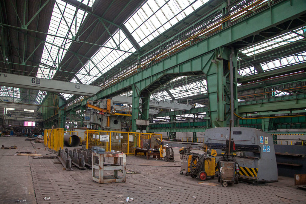 Factoría industrial de Construcciones Navales del Norte. La Naval. Sestao. Bizkaia 2019