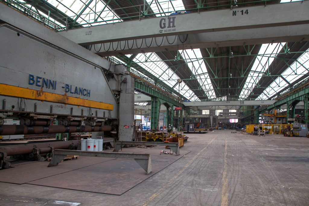 Factoría industrial de Construcciones Navales del Norte. La Naval. Sestao. Bizkaia 2019
