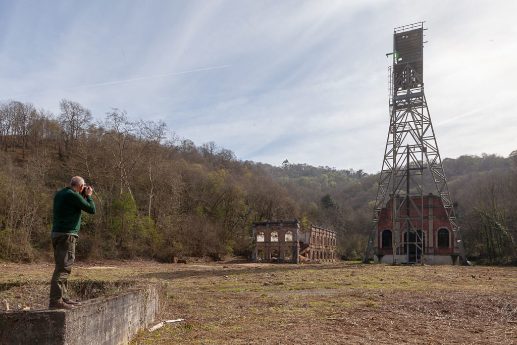 Castillete de las instalaciones abandonadas del Pozo Mosquitera II. El Terreron. Langreo. Asturias. 2018.